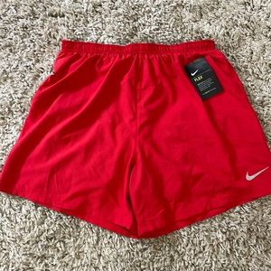 NWT Nike red size large dri fit shorts